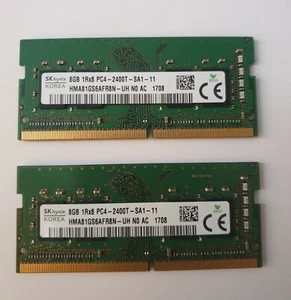 HYNIX 16GB 2X8GB PC4 19200 PC4 2400T HMA81GS6AFR8N-UH DDR4 260Pin Dell Hp Laptop - Picture 1 of 1