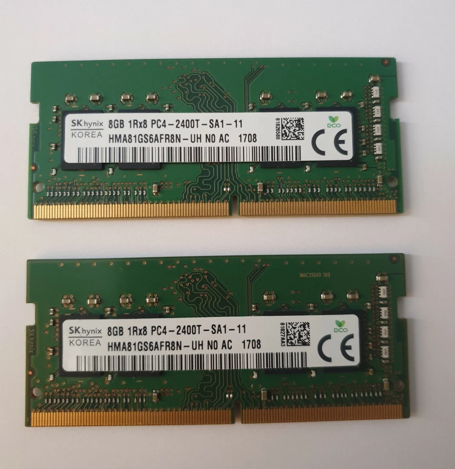 HYNIX 16GB 2X8GB PC4 19200 PC4 2400T HMA81GS6AFR8N-UH DDR4 260Pin Dell Hp Laptop - Image 1 of 1