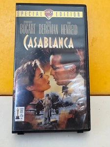 Casablanca Special Edition Ingrid Bergman Humphrey Bogart CLAMSHELL VHS EXCLNT - Picture 1 of 2