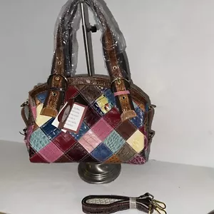 BOLSO BANDOLERA HOBO/HOMBRO CUERO PATCHWORK MULTICOLOR CHAOS BY ELSIE NUEVO - Imagen 1 de 10