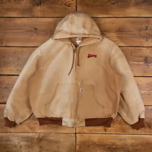 Vintage Carhartt Workwear Jacke XL Active Beige Sun Faded Tan Duck Canvas - Bild 1 von 7