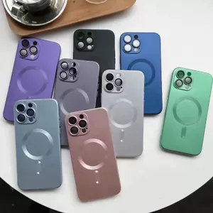 Magnet Silikon weiche stoßfeste Hülle Cover für iPhone 14 13 11 12 Pro Max Handy - Bild 1 von 20