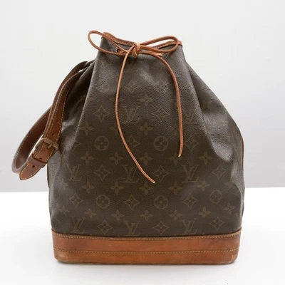 LOUIS VUITTON LV Monogram Noe M42224 Shoulder Bag Brown A2884 Auth #53725A - Image 1 of 4