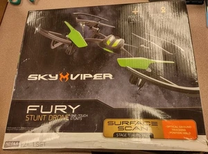 Sky Viper Fury Stunt Drone New  Damaged Box Complete Black Green - Picture 1 of 3