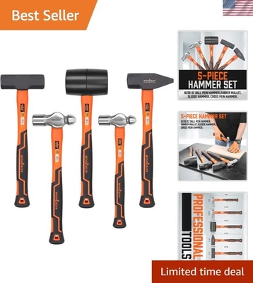 Duradera colección de martillos de 5 piezas: martillos de peinado de bola, trineo y cruzado Foto 1 de 4