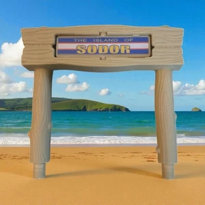 Trackmaster Schild mit Wendeschild Brasil/Sodor - Thomas der Zug (THOM30) - Bild 1 von 3