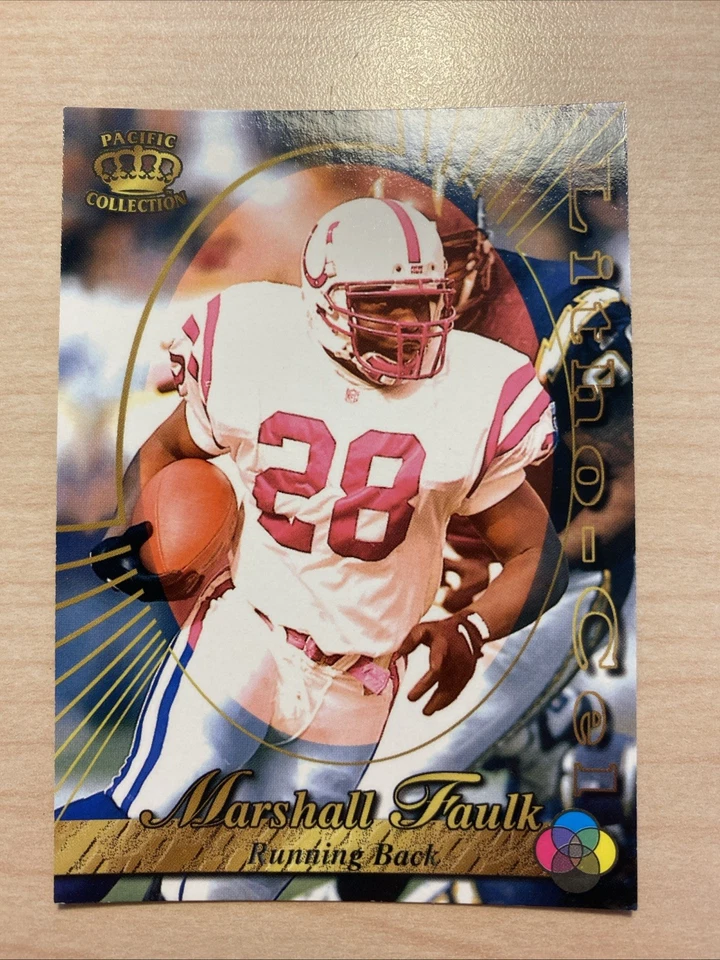 1996 Pacific Litho-Cel #Litho-46 Marshall Faulk - Image 1 of 2