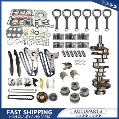 Kit de reconstrucción de revisión de motor M276 varillas de cigüeñal pistón para Mercedes-Benz 3,5 L Foto 1 de 4