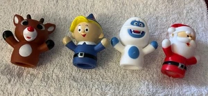 Rudolph The Red Nosed Reindeer Christmas Holiday 4 Piece Finger Puppets - Picture 1 of 6