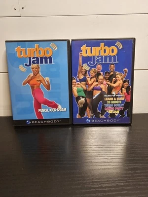 Lot 2 Turbo Jam Workout DVDs Beach body Foto 1 de 4