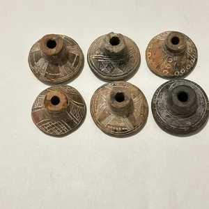 Antiguo huso precolombino peso espiral América del Sur Colombia Quimbaya - Imagen 1 de 13