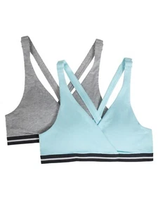 Girls 2 PACK Soft Cotton Everyday Bras (Size 28) BRAND NEW W TAGS - Picture 1 of 5