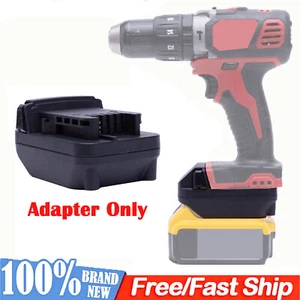 1xAdapter For Dewalt 20V Li-Ion Battery Convert to for Milwaukee 18V Power Tools - Picture 1 of 13