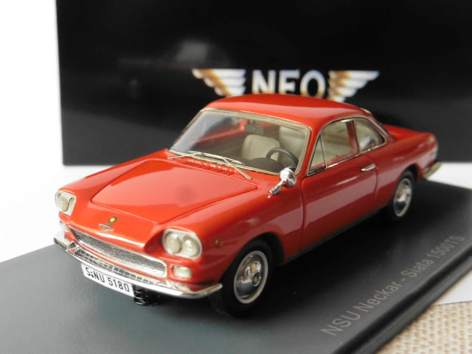 NSU NECKAR SIATA 1500 TS ROSSO 1963 NEO 45180 1/43 LHD MANO SINISTRA - Immagine 1 di 1