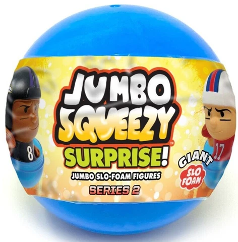 1 NFL FOOTBALL SERIES 2 JUMBO SQUEEZY MATE CAPSULE BLIND PACK 5" SLOW RISE FOAM Cover