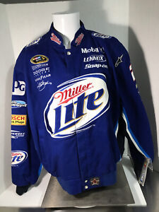 NASCAR Miller Lite Racing Jacket Men’s Sz XL Snapon-Kurt Busch-GoodYear- Penske