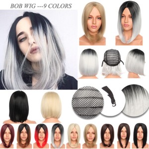 grey bob wig ebay
