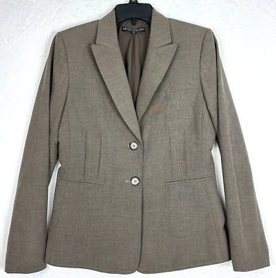 Antonio Melani Blazer Jacket Womens Size 6 Mushroom Taupe Two Button Pockets - Image 1 of 4
