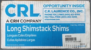 CRL 1/16" x 4-1/8" Shimstack Shims - 1000 Pack - Picture 1 of 2