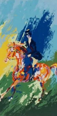 Serigrafía AP Artist Proof 1975 firmada Leroy Neiman The Equestrian edición limitada  Foto 1 de 4