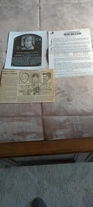 DUKE SNIDER-(3)SIGNED ITEMS-ENLARGED PLAQUE CARD/1981 EXPOS REL/1980 HOF ARTICLE - Picture 1 of 4