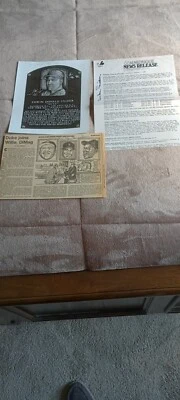 DUKE SNIDER-(3)SIGNED ITEMS-ENLARGED PLAQUE CARD/1981 EXPOS REL/1980 HOF ARTICLE - Image 1 of 4