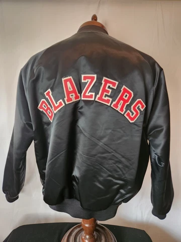 🔥🚨Vintage Chalk Line L Portland Trail Blazers Starter Style Spellout Jacket Cover