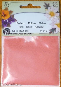 Woodland Scenics #4649 Paper Flower Pollen - 1.8 Cu In. 29.4 Cu Cm. -- Pink - Picture 1 of 1