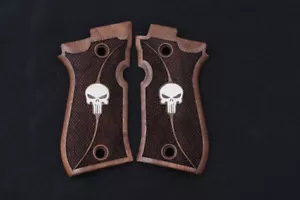 Beretta 81F, 81 FS, 84 F, 84 FS, 84 Logo Punitore Impugnatura Noce compatibile - Foto 1 di 1