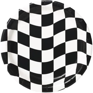 CEG Paper Lunch Plates, Black & White Check - 2 Packs (419944) - Picture 1 of 1