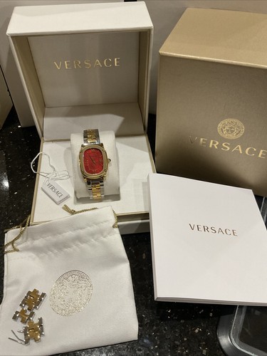 Orologio donna Versace usatoante quadr rossoore