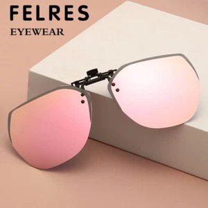 Clip On Flip Up Siamese Lens Polarized Sunglasses Unisex Fashion Outdoor Glasses - Picture 1 of 26