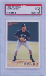 1993 Bowman Derek Jeter Rookie RC #511 PSA 9 Mint HOF New York Yankees