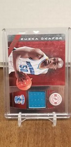 2013-14 Totally Certified Materials Red Card #163 Emeka Okafor Jersey /199