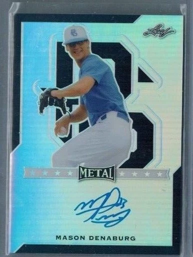 2017 Leaf Metal Perfect Game MASON DENABURG BLACK Auto 6/15 WASHINGTON NATIONALS - Image 1 of 1