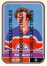 1975-76 OPC O Pee Chee Custom Ray McKay Edmonton Oilers WHA #498