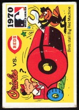 1971 Fleer Laughlin World Series Black Backs  #NNO 1970 - Orioles vs. Reds