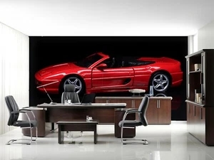 3D Roter Rennwagen O58103 Auto Tapete Wandbild Selbstklebend Abnehmbare Angelia - Picture 1 of 6