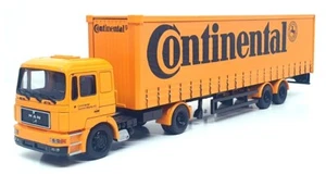 Corgi 1/50 Scale 75802 - MAN Curtainside Truck (Continental) Orange - Picture 1 of 6
