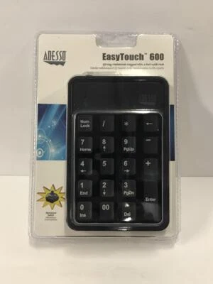 Adesso AKB-600HB 19-Key Mechanical Keypad with 3-Port USB Hub - Image 1 of 3