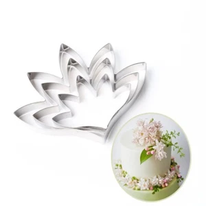 Set of 3 Cordate Telosma Stainless Steel Flower Cutters DIY Fondant,Sugarcraft - Picture 1 of 8