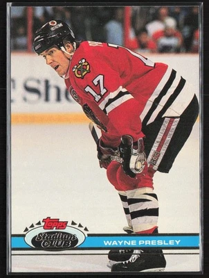 1991-92 Topps Stadium Club Wayne Presley Chicago Blackhawks #215 - Image 1 of 2