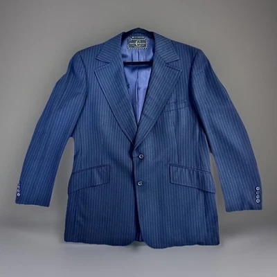 Traje Para Hombre Nino Cerruti Azul Marino Rue Royale Chaqueta Lana Hecho en EE. UU. Foto 1 de 4