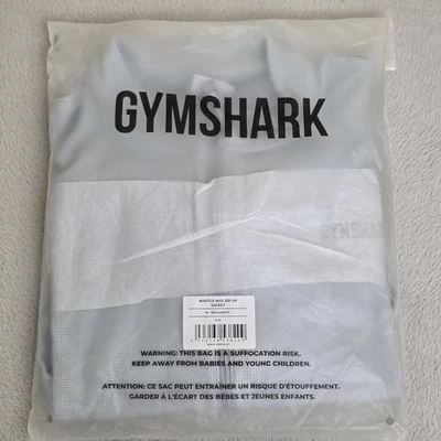 Gymshark Waffle Midi Zip Up Jacket Womens Medium Blue Regular Fit Athletic - Image 1 of 4