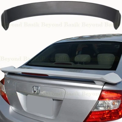 Alerón de maletero estilo fábrica Honda Civic 2012 2013 2014 2015 4 puertas con imprimación de ala L Foto 1 de 4