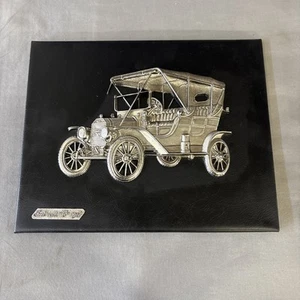Ford Model T 1908 Leather Plaque High Relief Automobilia - Picture 1 of 4