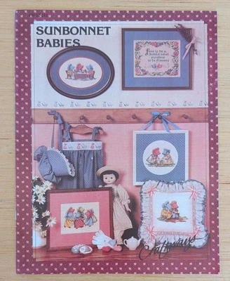 Sunbonnet Babies Cross Stitch Pattern Booklet by Craftways - Image 1 of 3
