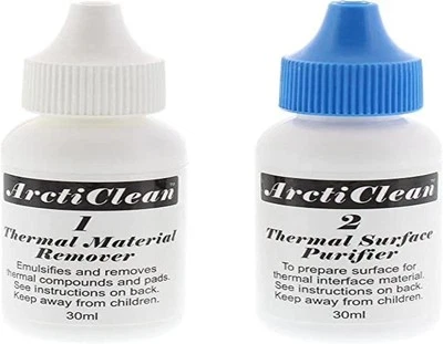 ArctiClean 60ml Kit 1 & 2 Thermal Grease Paste Compound Remover and Purifier - Image 1 of 3