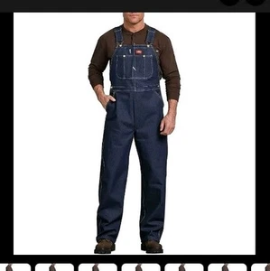 Mono babero Dickies para hombre ropa de trabajo algodón denim 34*34  - Imagen 1 de 1