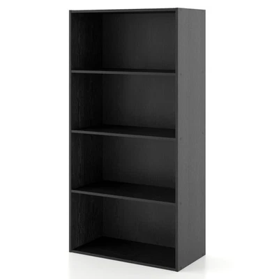 Brooks Stackable 4-Tier Wood Black Bookcase - Image 1 of 4